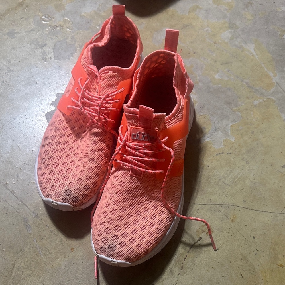 Coral/orange Athletic Sneakers